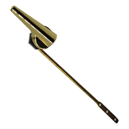 Thrifco Plumbing Universal Front Mount Toilet Tank Trip Lever, Polished Brass 4401830